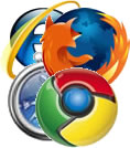 Browser logos for websites