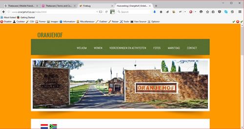 Oranjehof Retirement Village website