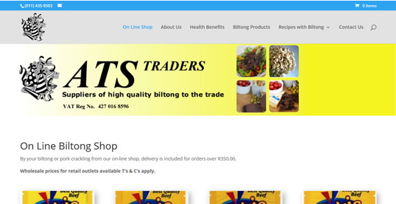 Biltong on line shop