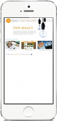 Mobile Friendly web design example