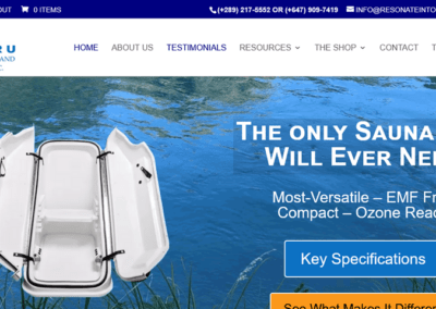 Resonate into Wellness home page